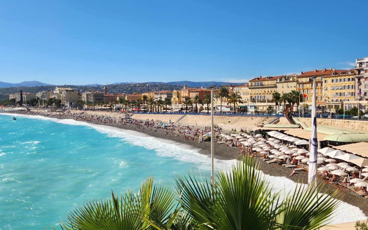 Promenade des Anglais et Baie des Anges à Nice